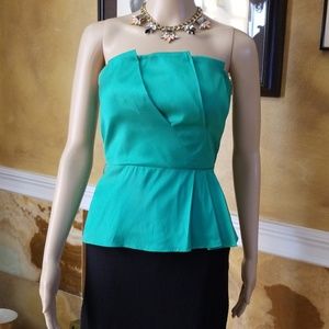 Emerald Bebe Peplum Top